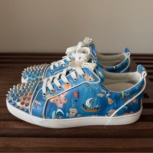 Christian Louboutin Men's Louis Junior Spikes Orlato Flat 10US/43EU